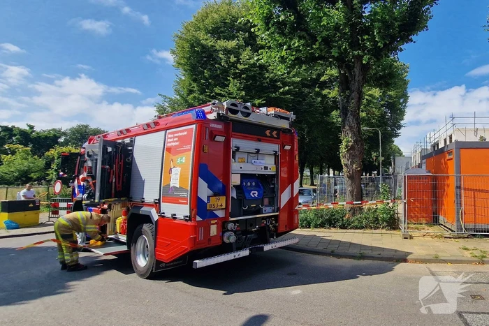 Gasleiding geraakt tijdens werkzaamheden