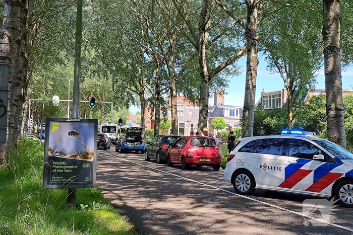 Drie voertuigen betrokken bij kop-staartbotsing