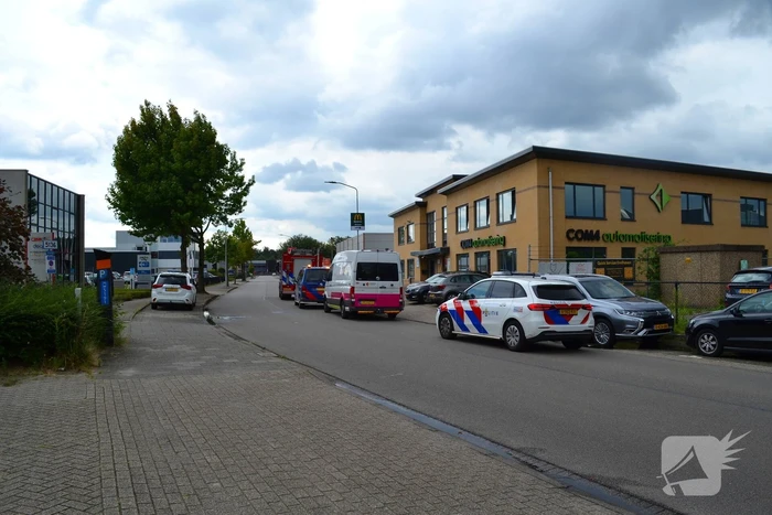 Gaslucht geroken in bedrijfspand