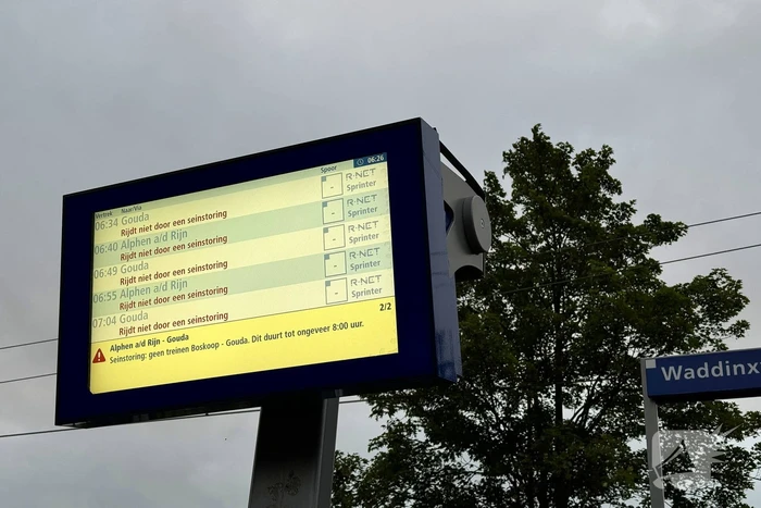 Geen treinverkeer door seinstoring