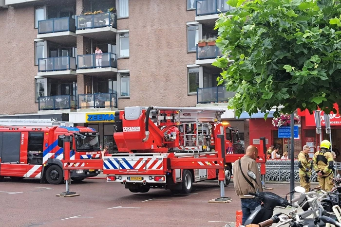 Veel rookontwikkeling door brand op eerste etage