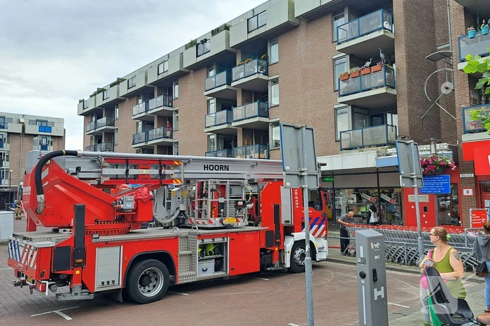 Veel rookontwikkeling door brand op eerste etage