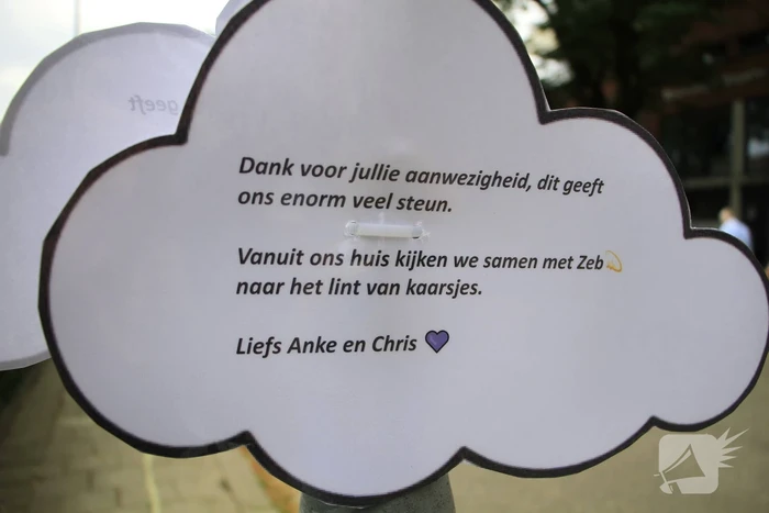 Familie en vrienden herdenken vijf jarige Zeb