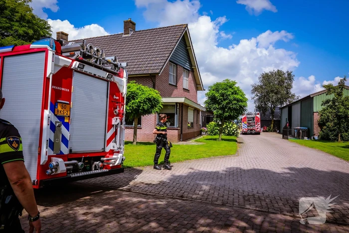 Veel rook bij brand in schuur
