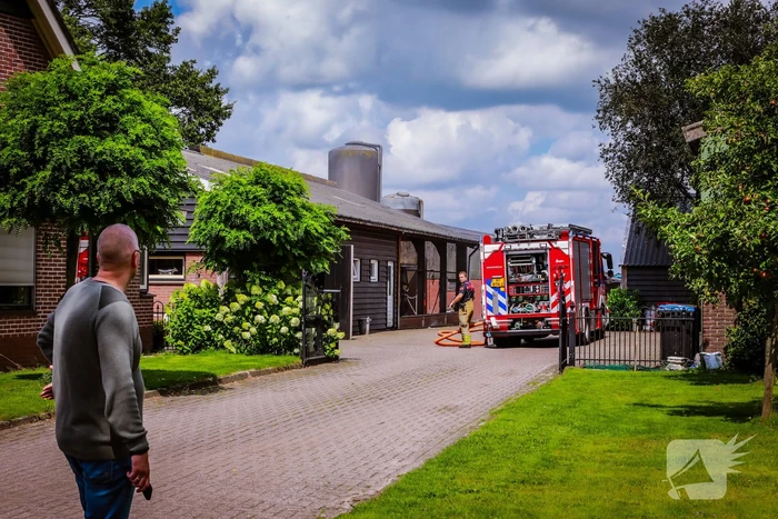 Veel rook bij brand in schuur
