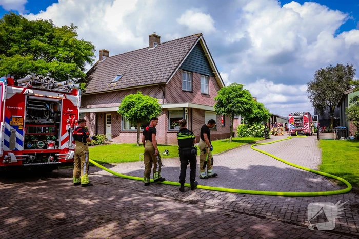 Veel rook bij brand in schuur
