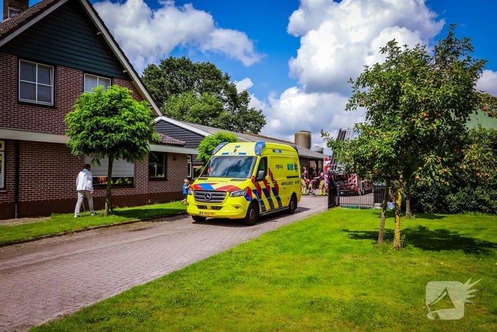 Veel rook bij brand in schuur