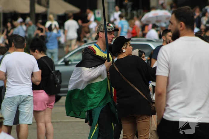 Kleine demonsratie voor free-palestina