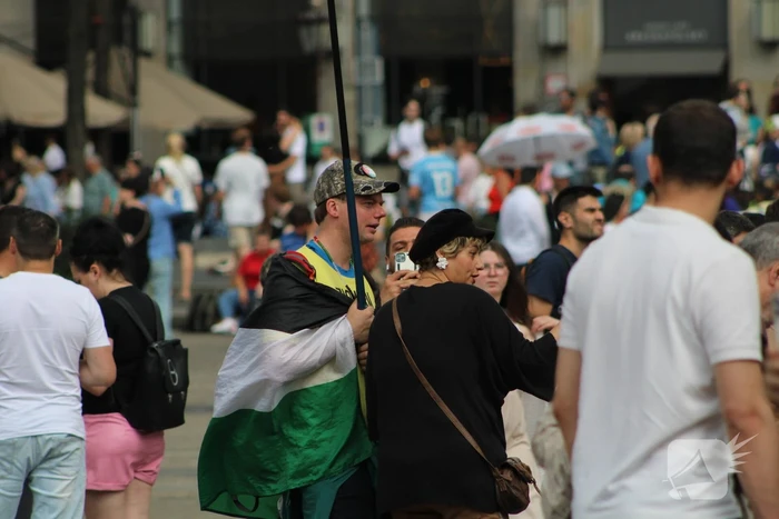 Kleine demonsratie voor free-palestina