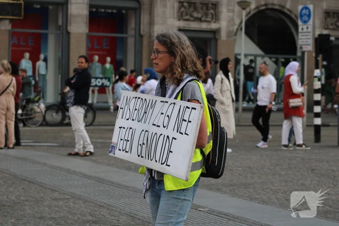Kleine demonsratie voor free-palestina