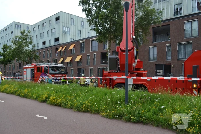 Brand op balkon snel onder controle