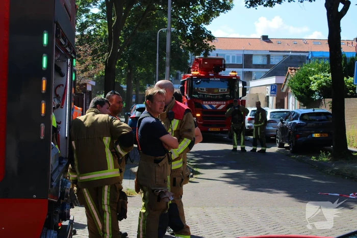 Hulpdiensten groots ingezet voor brandende werkplaats bij fietsenwinkel