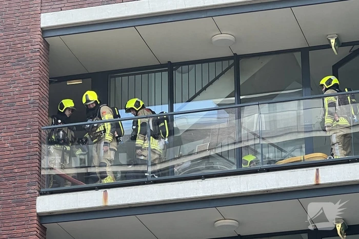 Brandweer ingezet voor brand op balkon