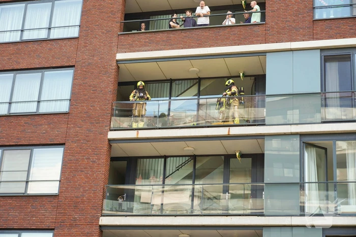 Brandweer ingezet voor brand op balkon
