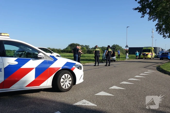 Voertuigen beschadigd na botsing