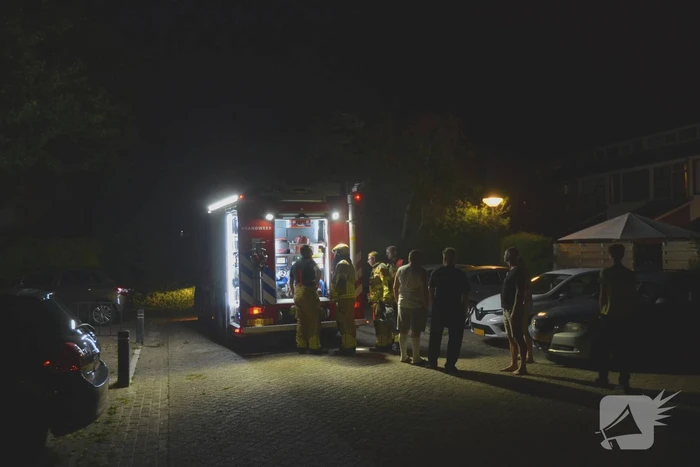 Container vliegt in brand
