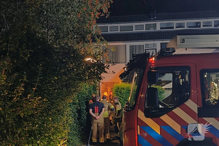 Container vliegt in brand