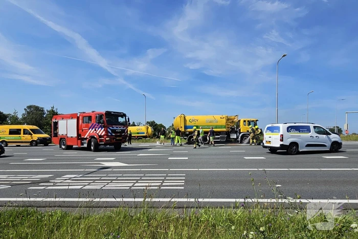 Brandend papier zorgt voor brandweer inzet