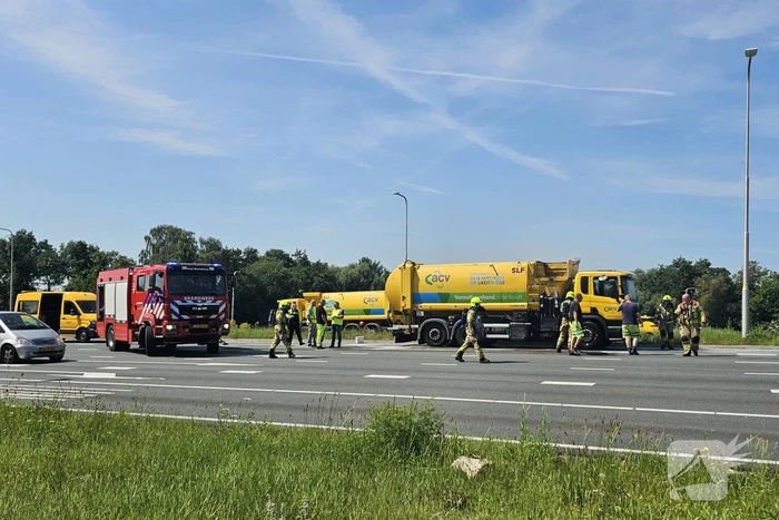Brandend papier zorgt voor brandweer inzet