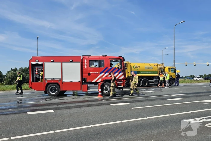 Brandend papier zorgt voor brandweer inzet