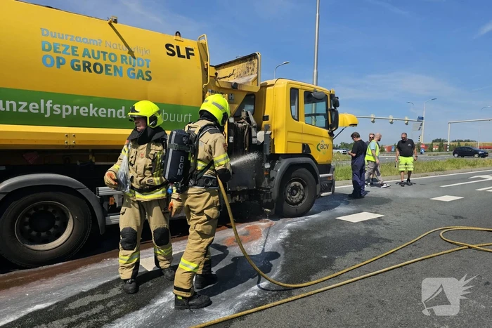 Brandend papier zorgt voor brandweer inzet
