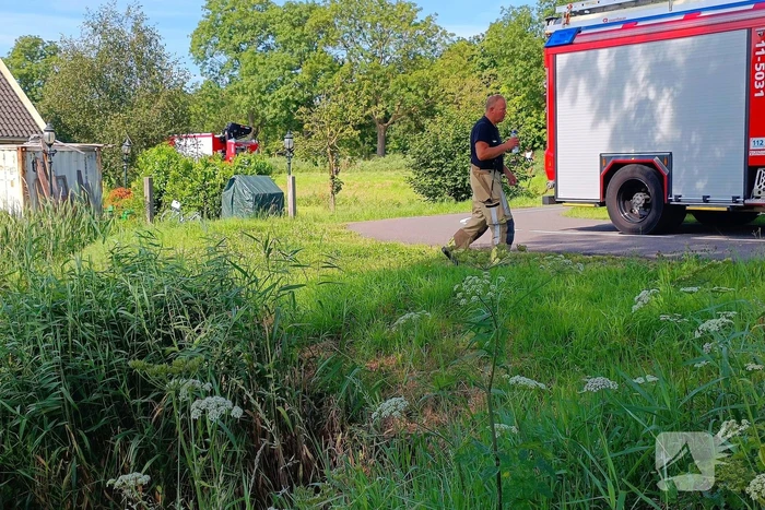 Brandweer ingezet voor paard in sloot