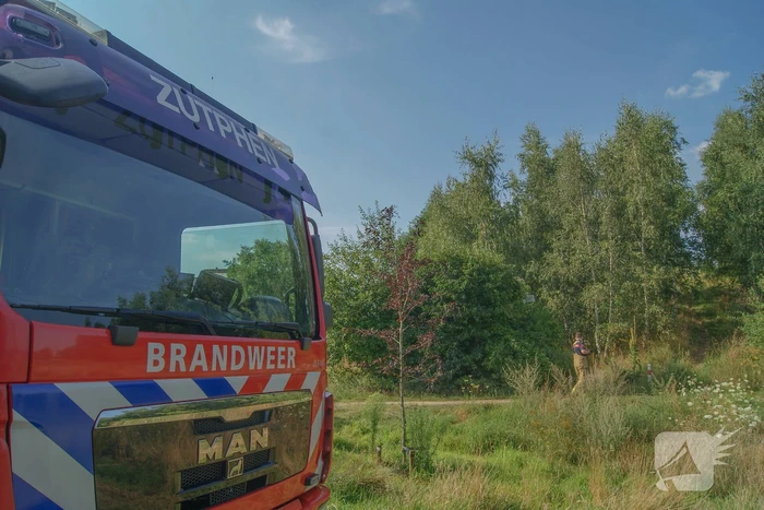 Brandweer blust bosschage brand