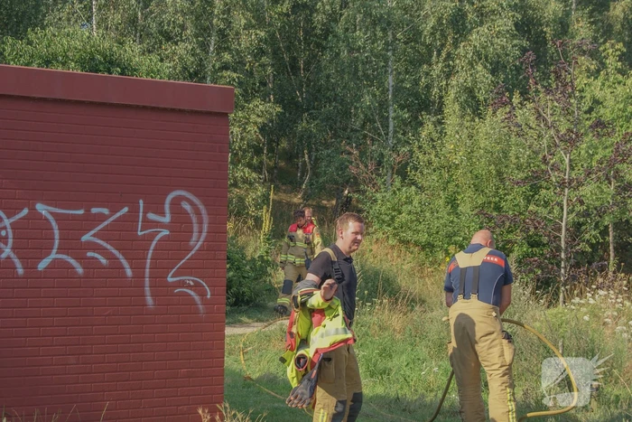 Brandweer blust bosschage brand