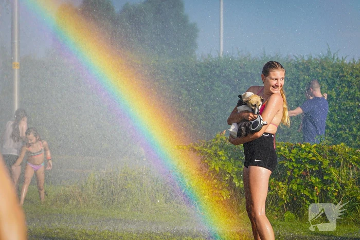 Waterfestijn zorgt voor veel plezier en afkoeling