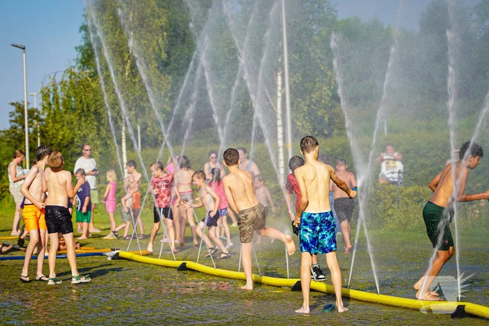 Waterfestijn zorgt voor veel plezier en afkoeling