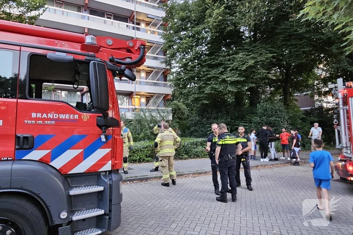 Brandweer ingezet voor brandmelding in flat