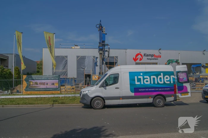 Gasleiding geraakt bij werkzaamheden