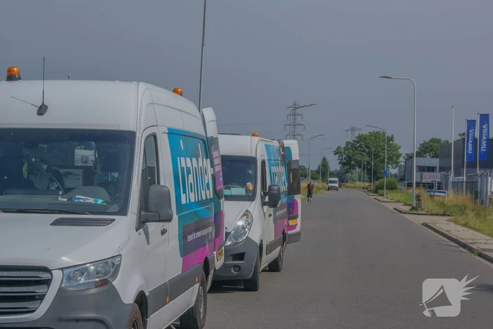 Gasleiding geraakt bij werkzaamheden
