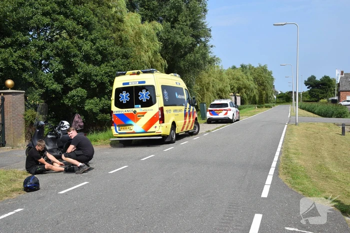 Scooter en fietser veroorzaken ongeval