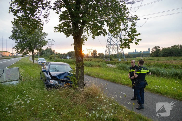 Automobilist gewond bij botsing tegen boom