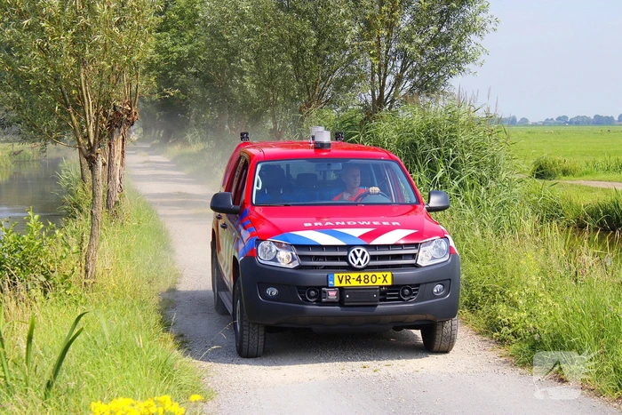 Brandweer ingezet voor koe te water