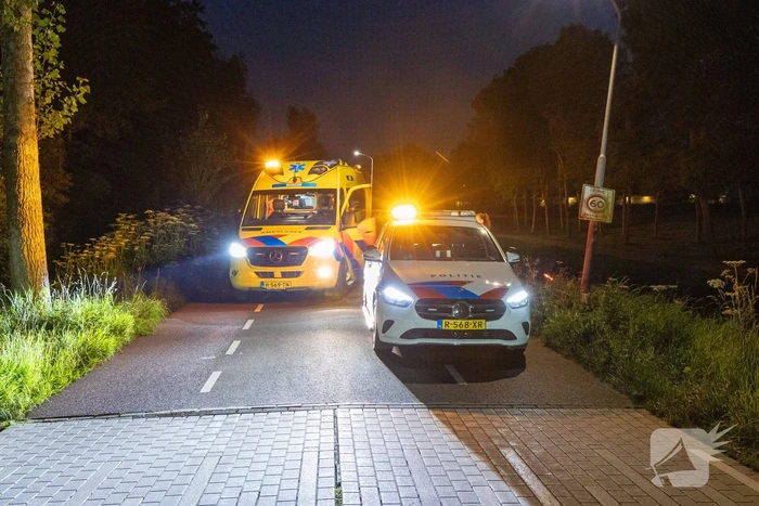 Automobilist ramt lantaarnpaal en belandt naast weg