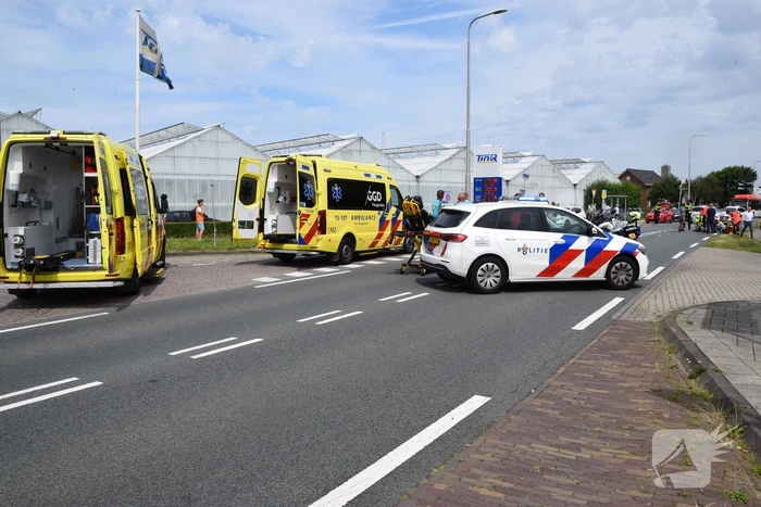 Traumateam ingezet na botsing tussen motorrijder en fietser