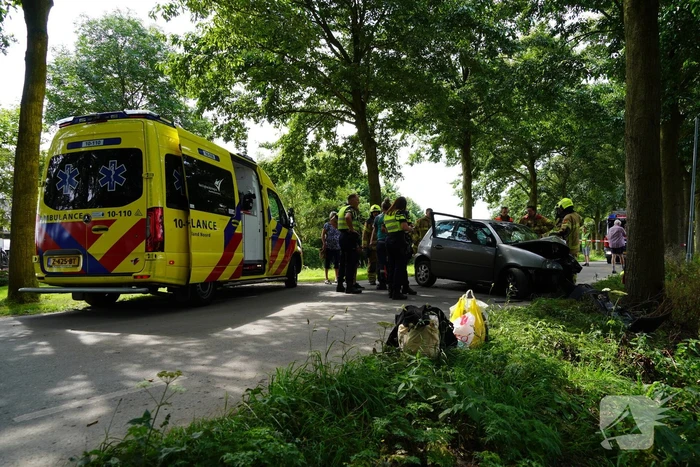 Inzittenden gewond bij botsing tegen boom