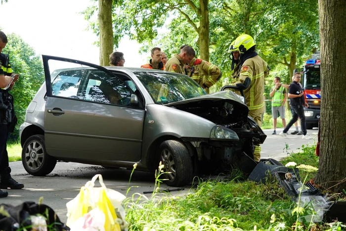Inzittenden gewond bij botsing tegen boom