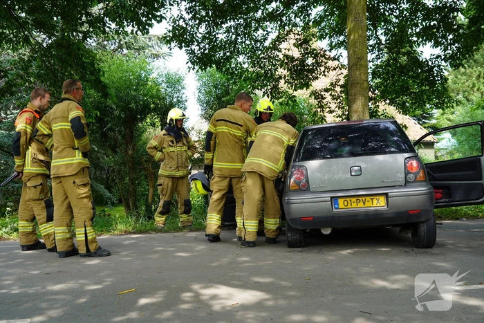 Inzittenden gewond bij botsing tegen boom