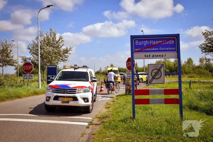 Wielrenner gewond bij botsing met bestelbus