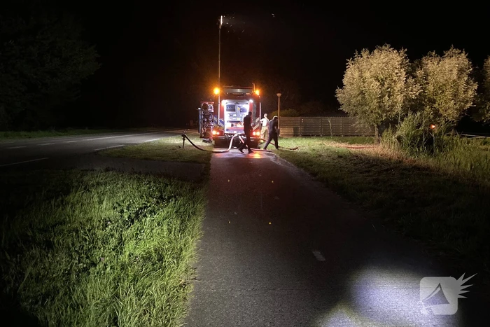 Rookontwikkeling bij brand in landbouwvoertuig