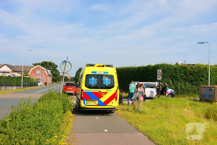 Bakfiets bestuurder gewond bij aanrijding met bestelbus