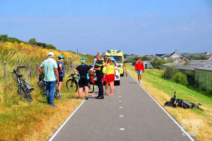 Traumateam ingezet voor gevallen fietser