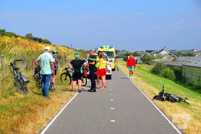 Traumateam ingezet voor gevallen fietser