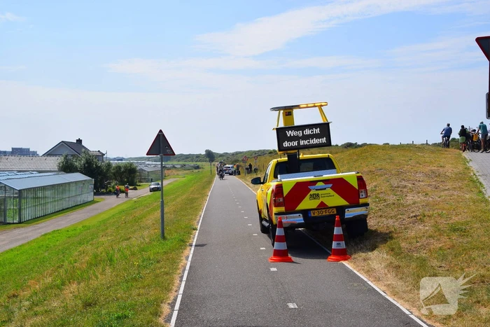 Traumateam ingezet voor gevallen fietser