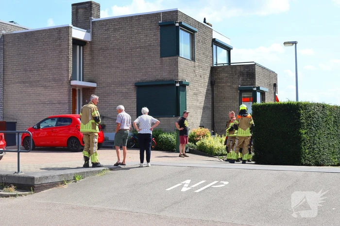 Brandweer ingezet voor gaslekkage in tuin van woning