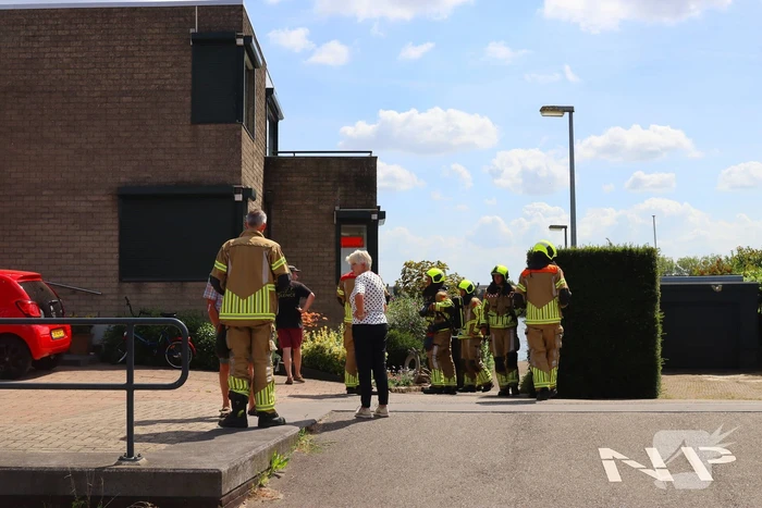 Brandweer ingezet voor gaslekkage in tuin van woning