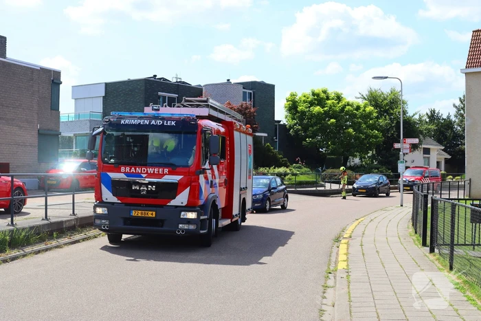 Brandweer ingezet voor gaslekkage in tuin van woning